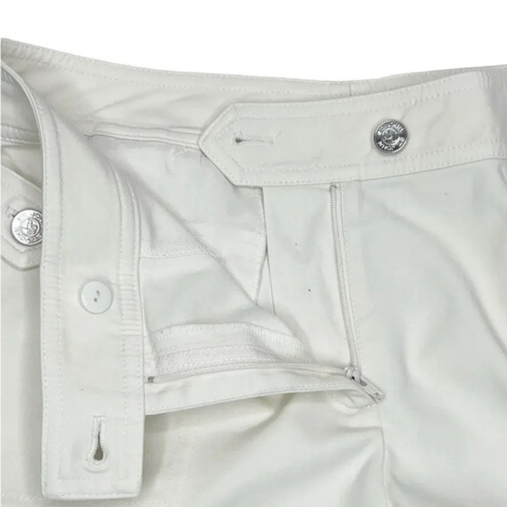 ST JOHN Off-White Cargo Bermuda Shorts Size 6 - Picture 5 of 12